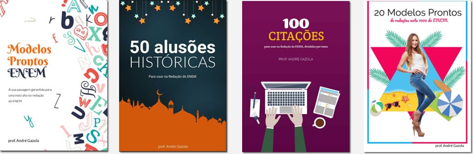 Ebooks com modelos prontos para a redação do ENEM